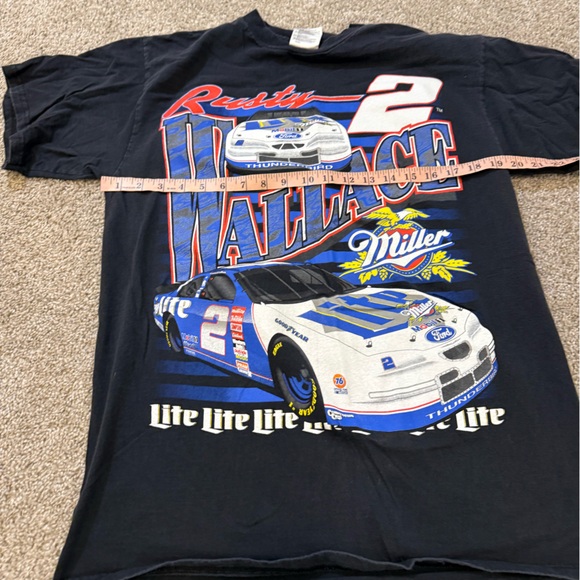Vintage Rusty Wallace‎ Miller Racing NASCAR Shirt Large - Picture 7 of 7